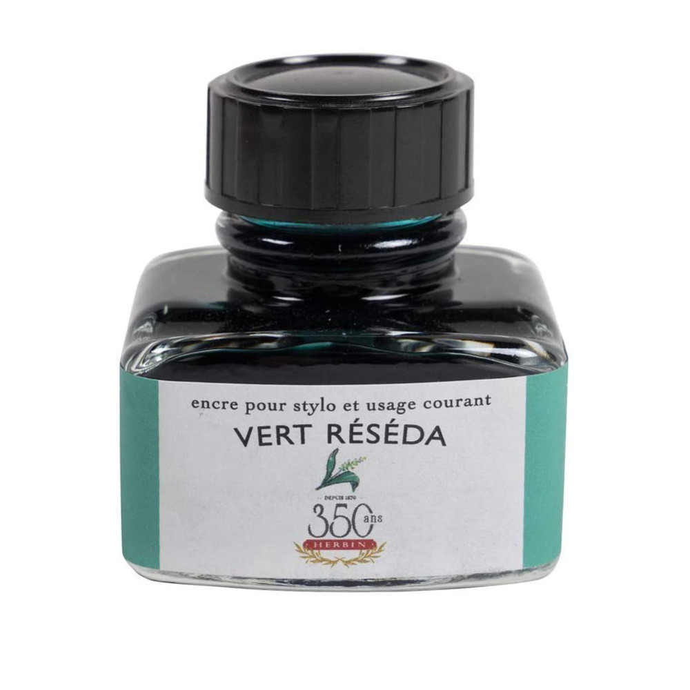 Ink bottle - J.Herbin - Reseda Green, 30 ml