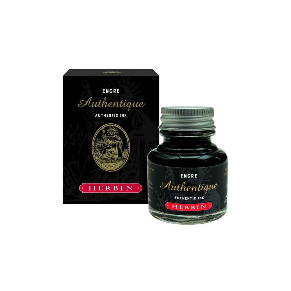 Atrament Anthentique Ink - J.Herbin - czarny, 30 ml