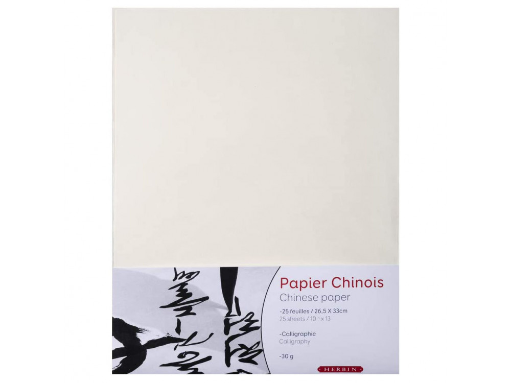 Chinese calligraphy paper - J.Herbin - 26,5 x 33 cm, 30 g/m2, 25 sheets
