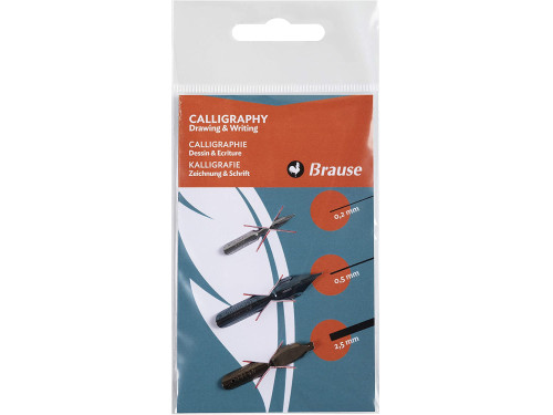 Set of Drawing & Writing nibs - Brause - 3 pcs