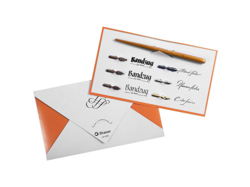 Calligraphy Gift Set with nibs and nib holder 01 - Brause - 7 pcs