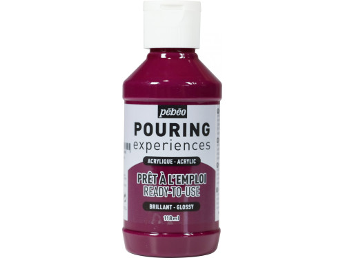 Farba akrylowa do pouringu Pouring Experiences - Pébéo - Magenta Fonce, 118 ml