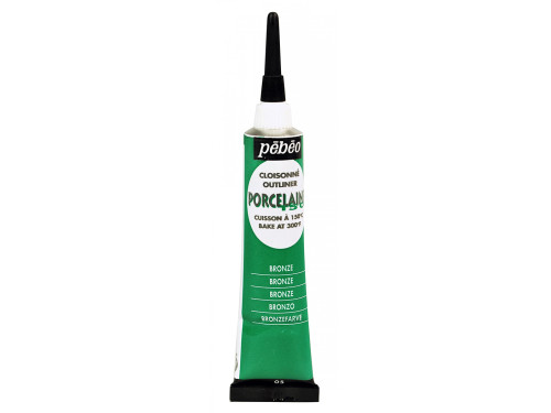 Konturówka do porcelany Porcelaine 150 - Pébéo - Bronze Green, 20 ml
