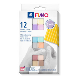 Set of Fimo Soft modelling clay - Staedtler - Pastel, 12 colors x 25g
