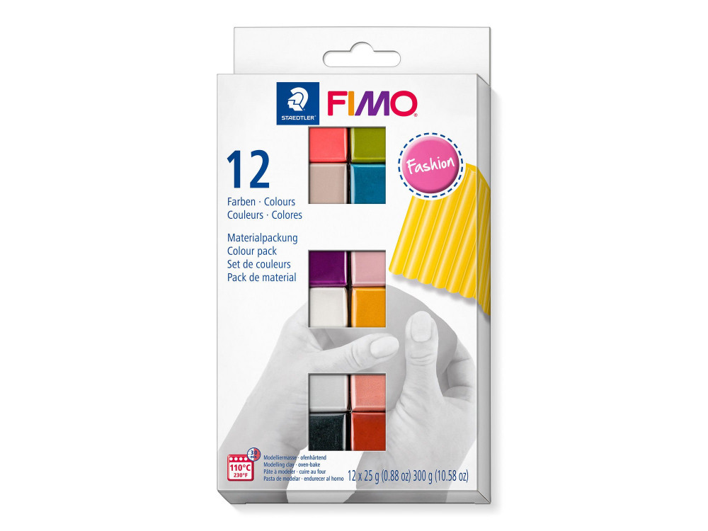 Set of Fimo Soft modelling clay - Staedtler - Fashion, 12 colors x 25g