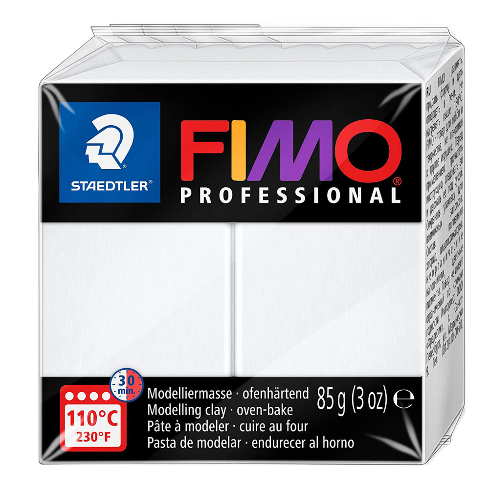 Masa termoutwardzalna Fimo Professional - Staedtler - biała, 85 g