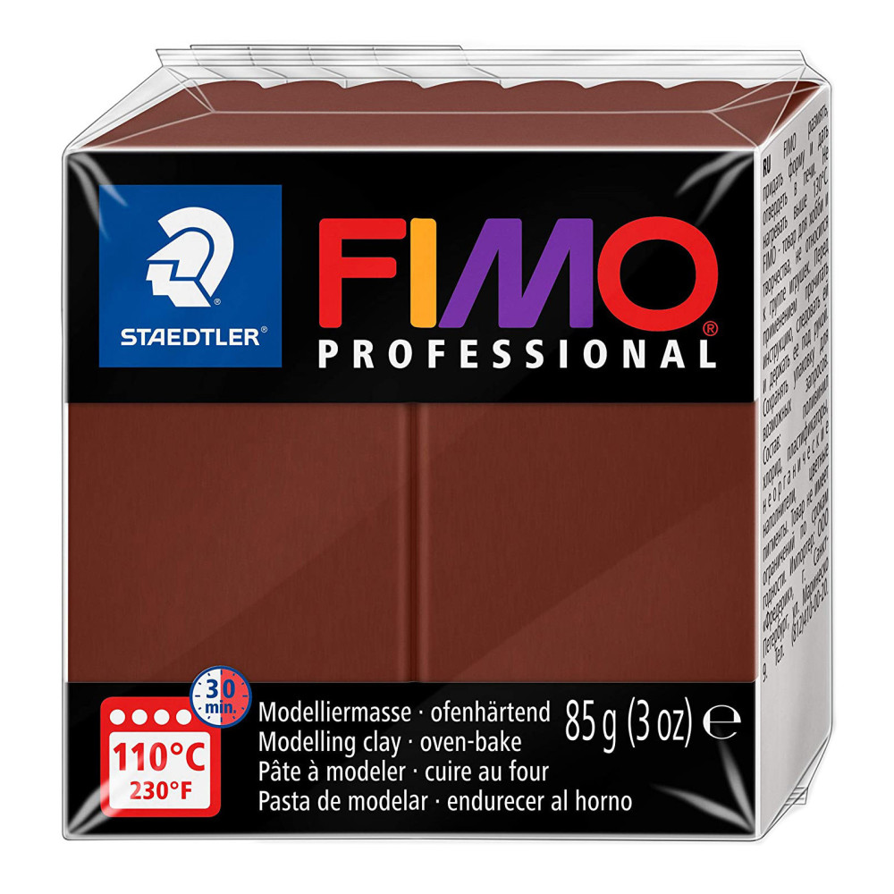 Masa termoutwardzalna Fimo Professional - Staedtler - brązowa, 85 g