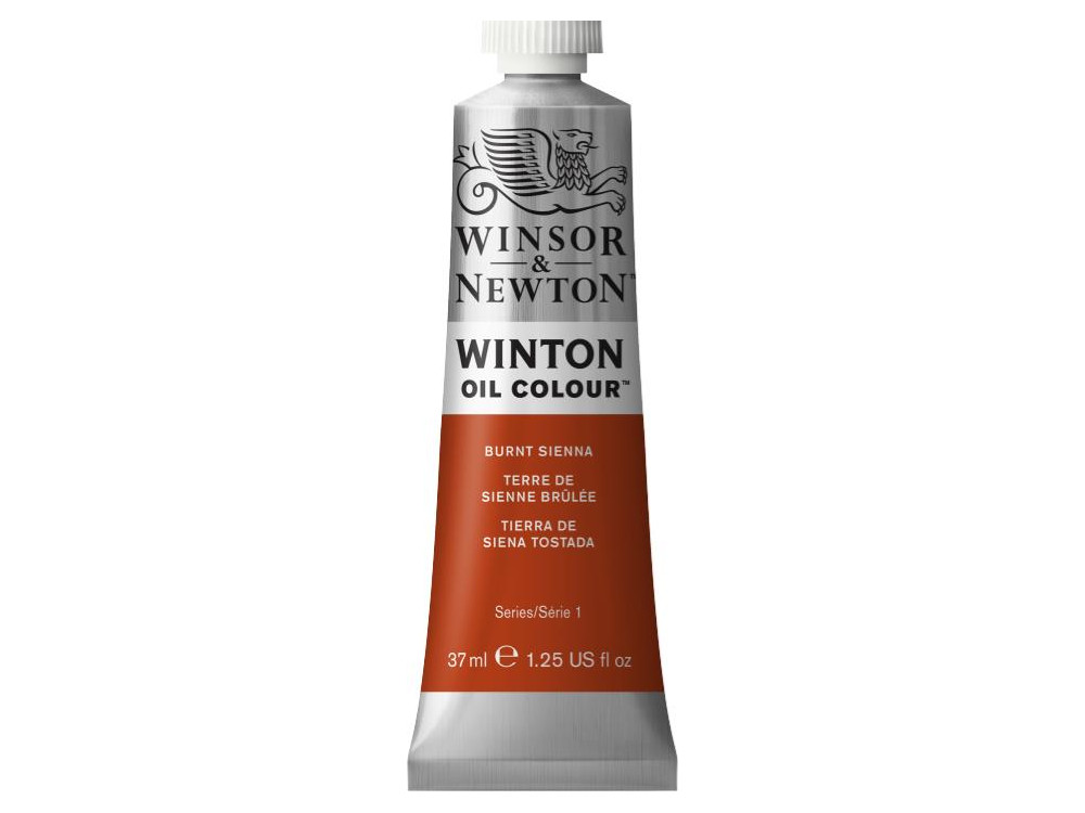 Oil paint Winton Oil Colour - Winsor & Newton - Burnt Sienna, 37 ml