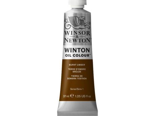 Oil paint Winton Oil Colour - Winsor & Newton - Burnt Umber, 37 ml
