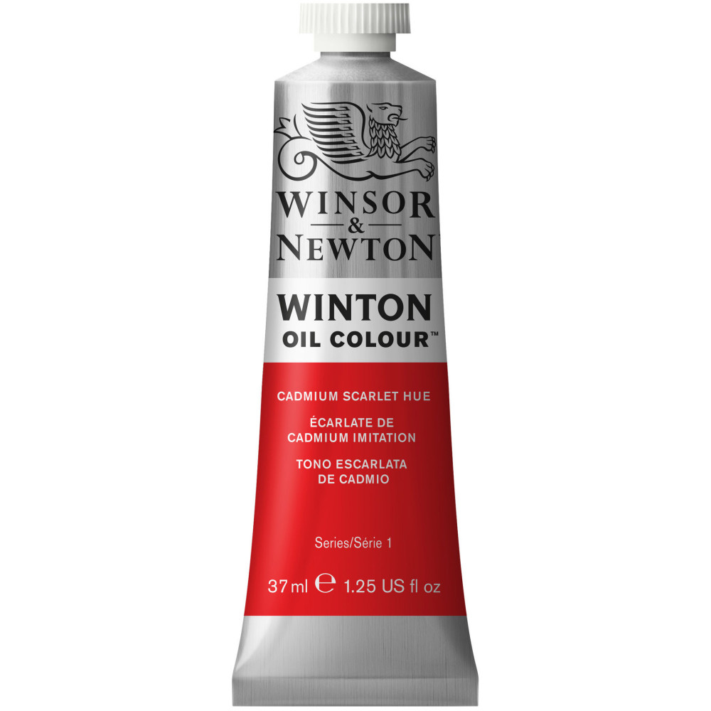 Farba olejna Winton Oil Colour - Winsor & Newton - Cadmium Scarlet, 37 ml