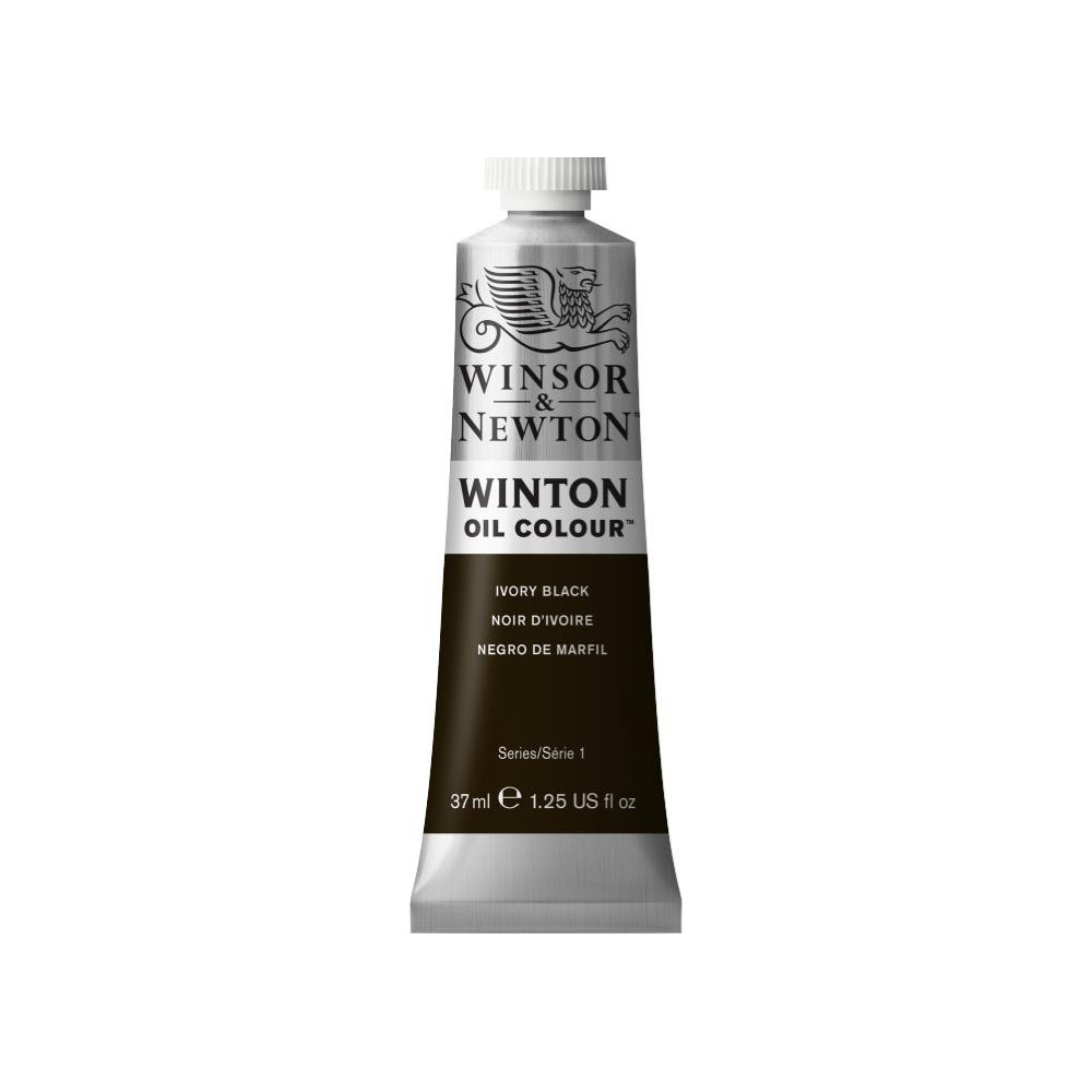 Farba olejna Winton Oil Colour - Winsor & Newton - Ivory Black, 37 ml