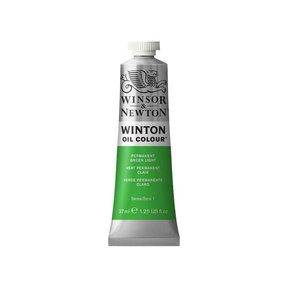 Farba olejna Winton Oil Colour - Winsor & Newton - Permanent Green Light, 37 ml