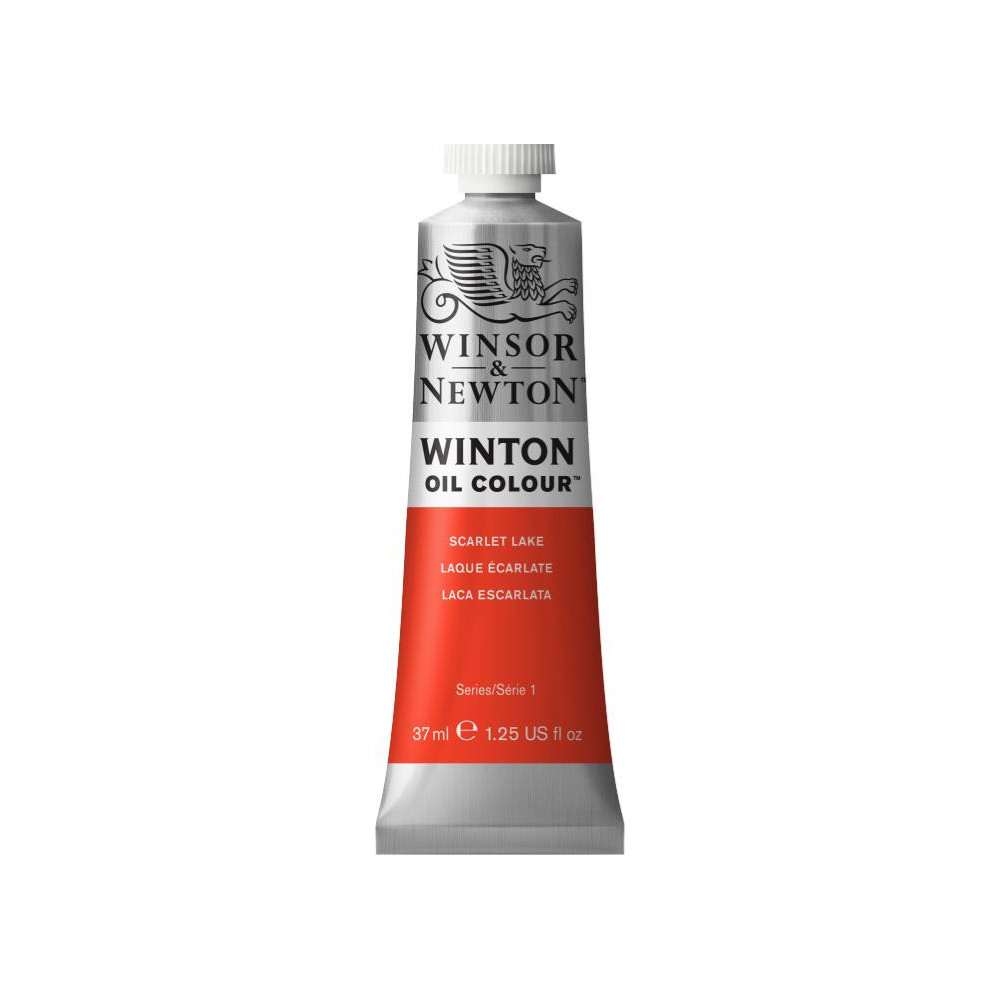 Farba olejna Winton Oil Colour - Winsor & Newton - Scarlet Lake, 37 ml