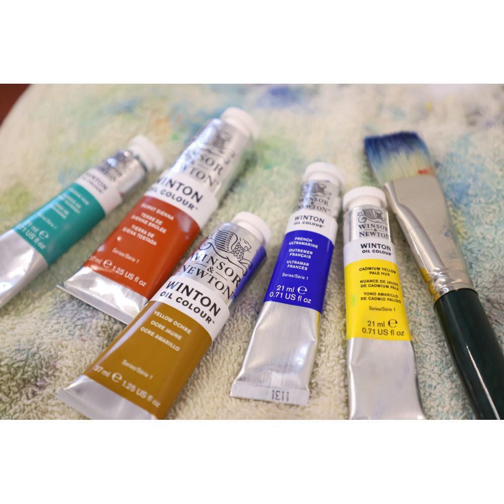 Set of Winton Oil Colour paints - Winsor & Newton - 10 pcs x 37 ml