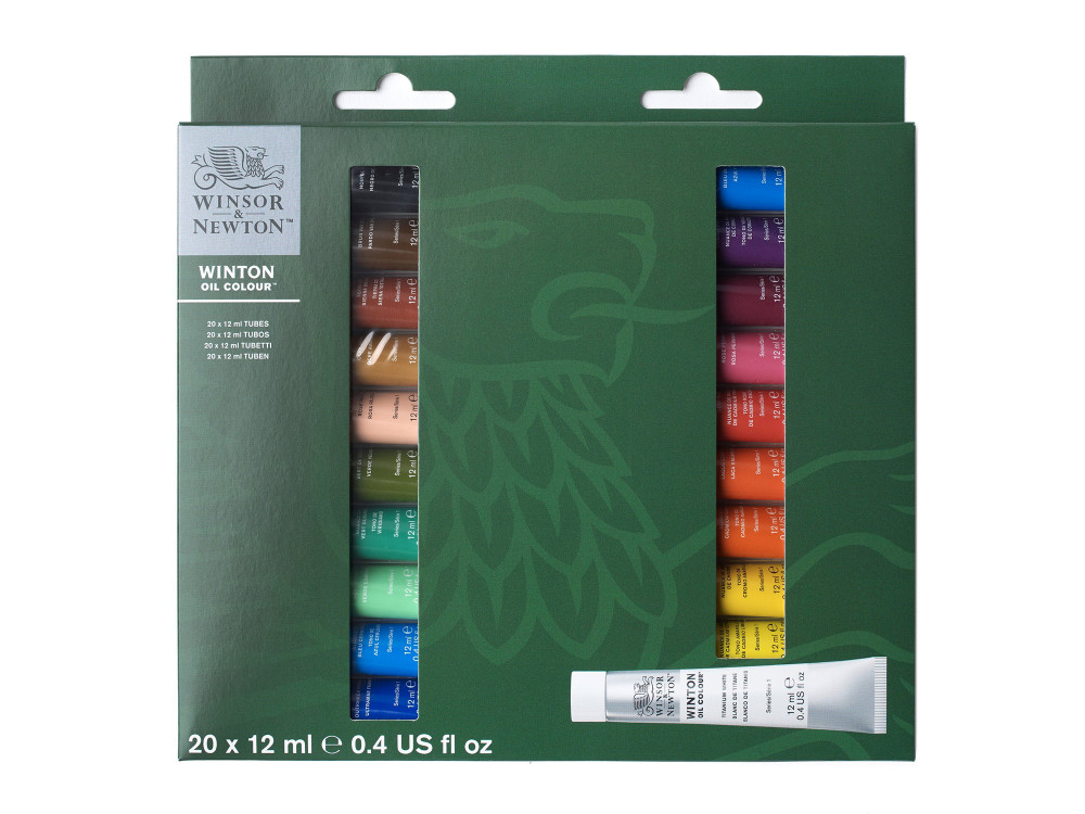Zestaw farb olejnych Winton - Winsor & Newton - 20 kolorów x 12 ml