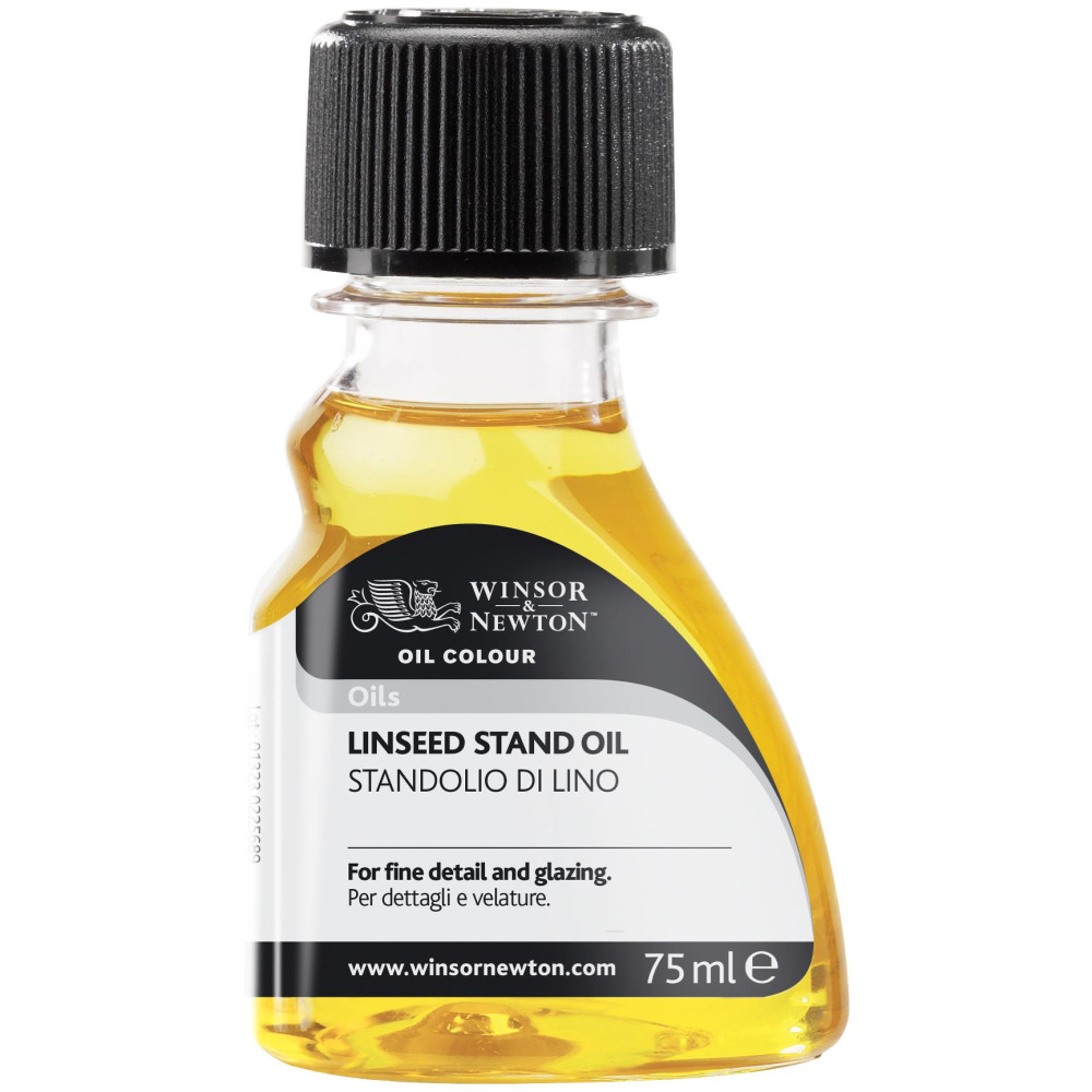 Olej lniany do farb olejnych Linseed Stand Oil - Winsor & Newton - 75 ml