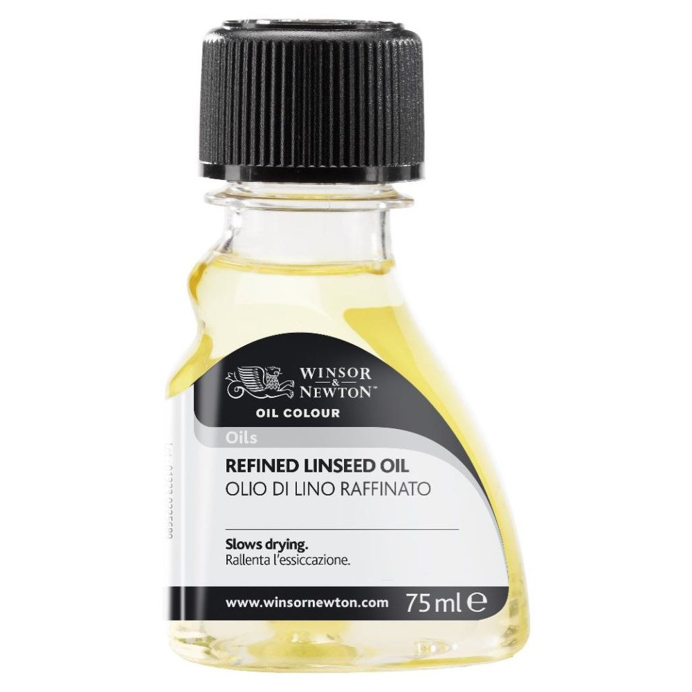Rafinowany olej lniany do farb olejnych - Winsor & Newton - 75 ml