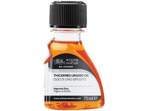 Olej lniany do farb olejnych Thickened Linseed Oil - Winsor & Newton - 75 ml