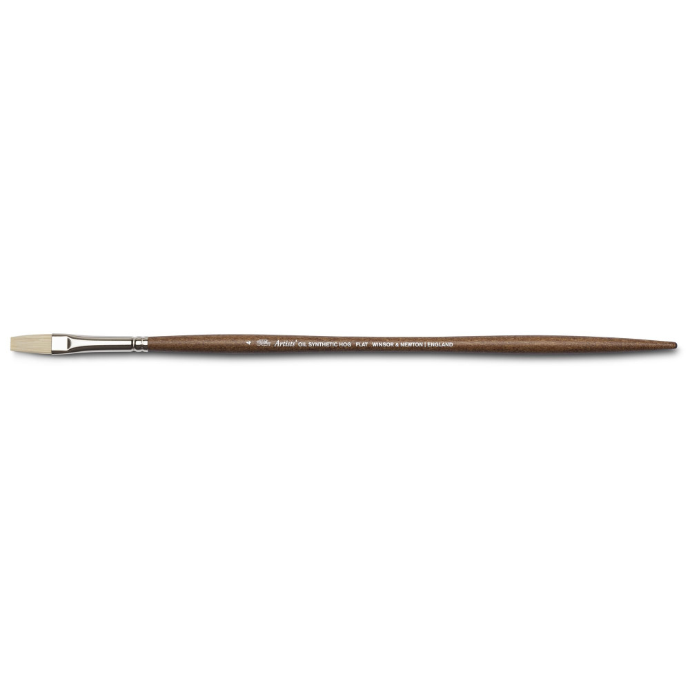 Artists' Oil synthetic brush, flat - Winsor & Newton - no. 4
