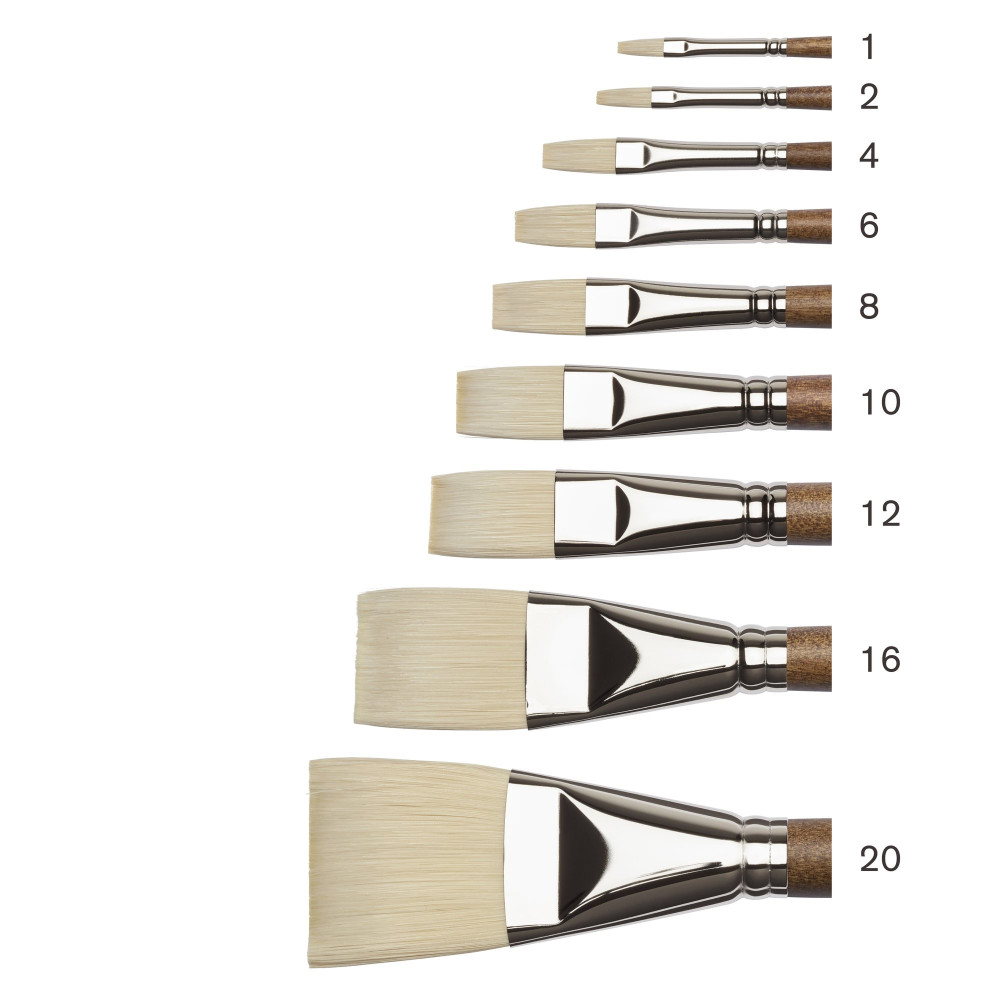 Artists' Oil synthetic brush, flat - Winsor & Newton - no. 6