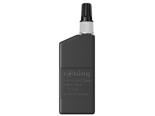 Tusz kreślarski do tuszografów - Rotring - czarny, 23 ml