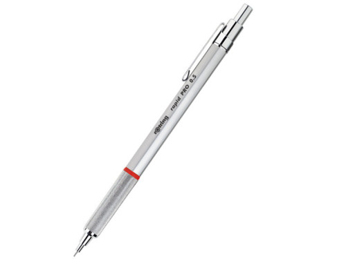 Ołówek automatyczny Rapid Pro - Rotring - srebrny, 0,5 mm