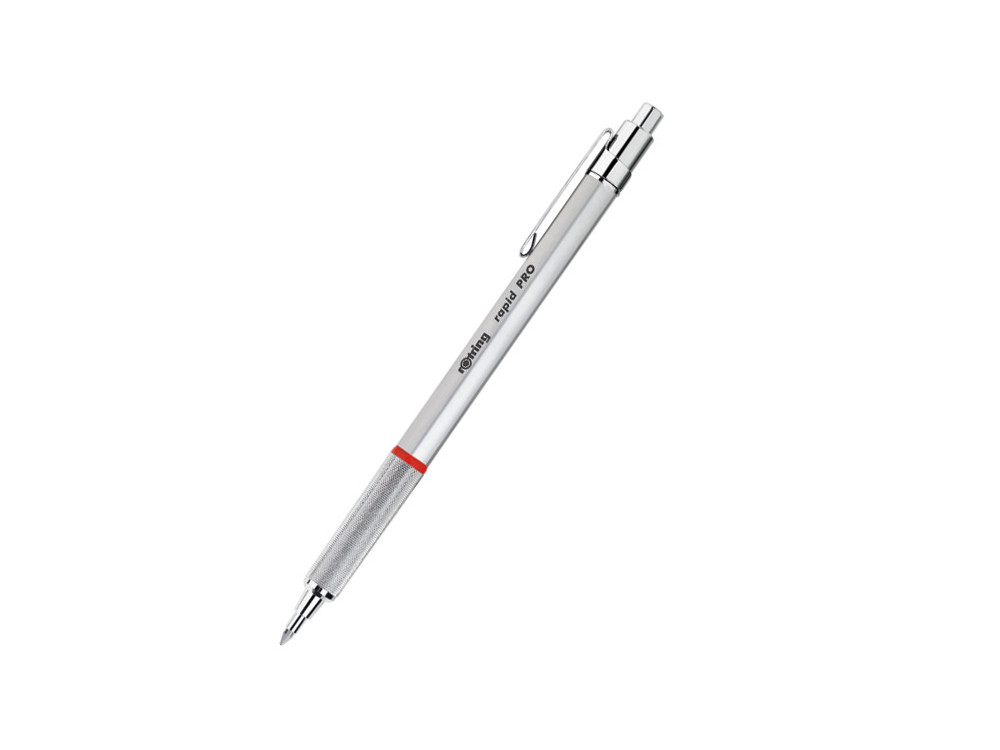 Ołówek automatyczny Rapid Pro - Rotring - srebrny, 0,7 mm