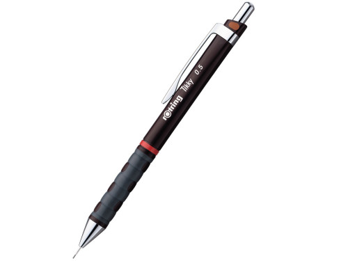 Ołówek automatyczny Tikky - Rotring - bordowy, 0,5 mm