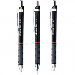 Zestaw ołówków automatycznych Tikky - Rotring - czarne, 3 szt.