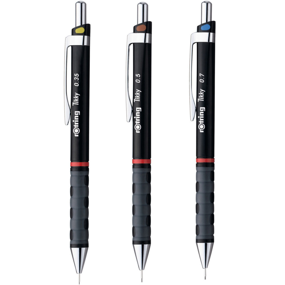 Set of Tikky mechanical pencils - Rotring - black, 3 pcs