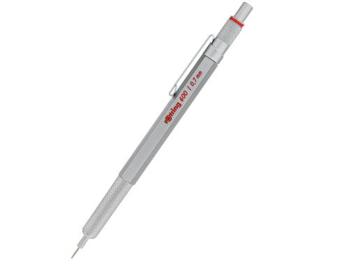 Ołówek automatyczny 600 - Rotring - srebrny, 0,7 mm