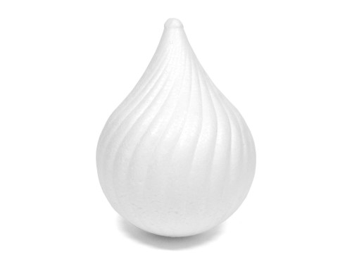 Bombka styropianowa - łza, 11 cm