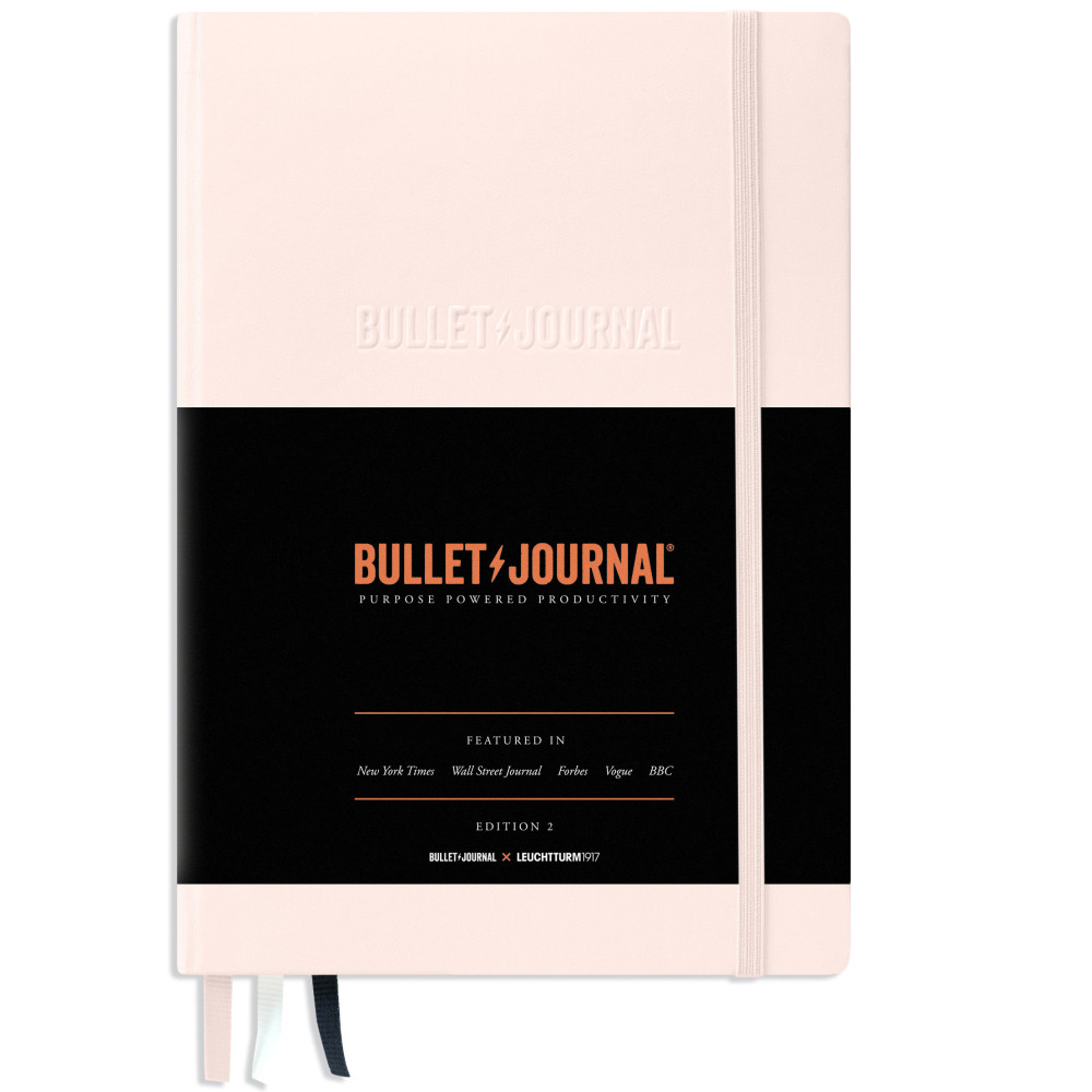 Notatnik Bullet Journal A5 - Leuchtturm1917 - pudrowy róż, w kropki, 120 g/m2