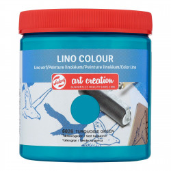Lino Colour paint - Talens Art Creations - Turquoise Green, 250 ml