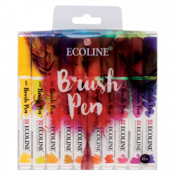 Brush Pen watercolor Ecoline set  - Talens - 20 colors