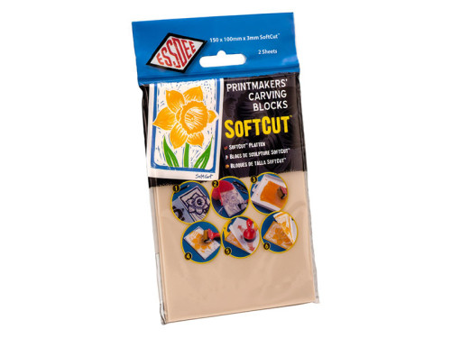 Printmakers Craving Blocks SoftCut - Essdee - rubber, 150 x 105 x 3 mm, 2 pcs