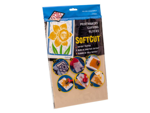 Printmakers Craving Blocks SoftCut - Essdee - rubber, 300 x 200 x 3 mm, 2 pcs