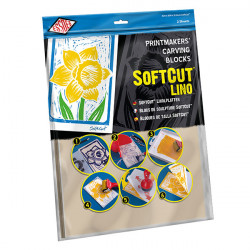 Printmakers Craving Blocks SoftCut - Essdee - rubber, 420 x 300 x 3 mm, 2 pcs