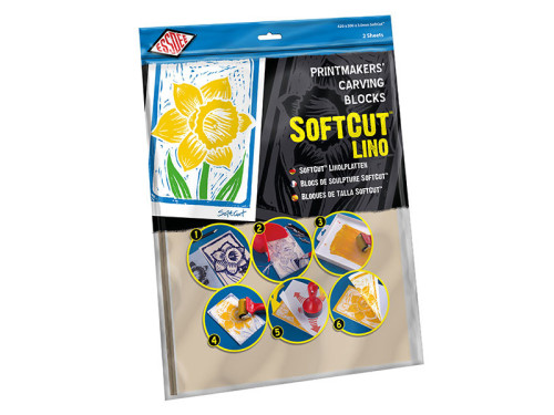 Printmakers Craving Blocks SoftCut - Essdee - rubber, 420 x 300 x 3 mm, 2 pcs