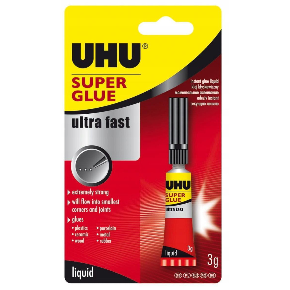 Klej Super Glue w tubce - UHU - 3 g