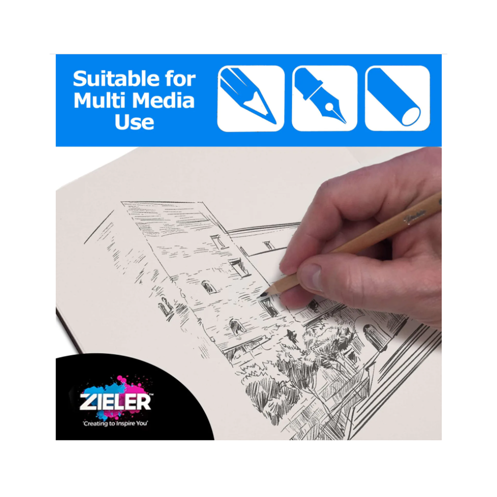 Sketchbook Mixed Media - Zieler - A4, 150 g, 50 sheets