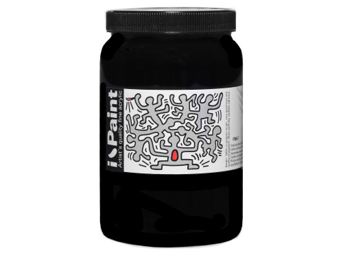 Acrylic paint I-Paint - Renesans - 18, Carbon Black, 500 ml