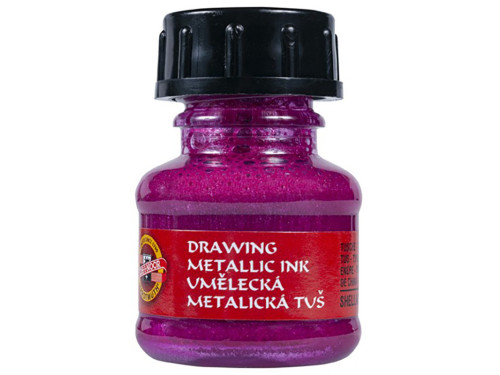 Drawing Art Metalik Ink - Koh-I-Noor - Magenta, 20 g