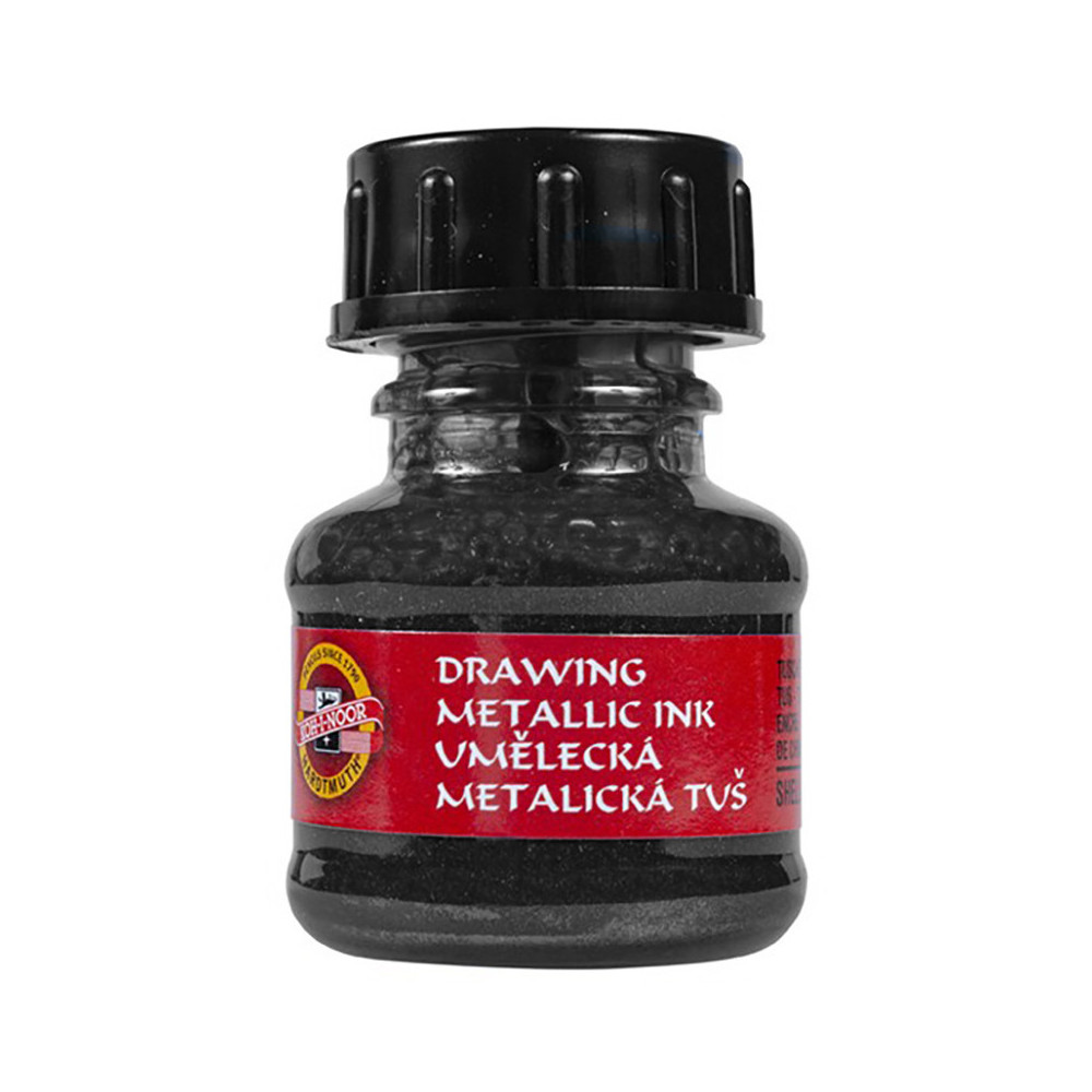 Drawing Art Metalik Ink - Koh-I-Noor - Black, 20 g