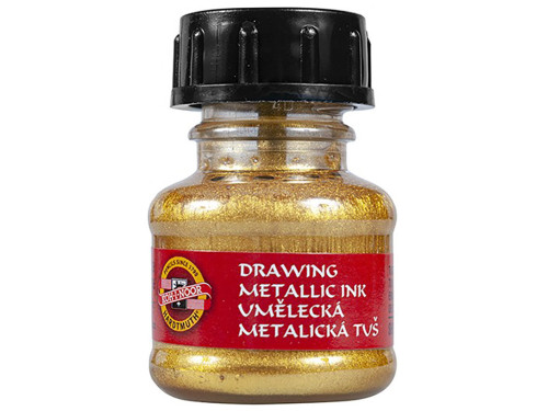Drawing Art Metalik Ink - Koh-I-Noor - Gold, 20 g