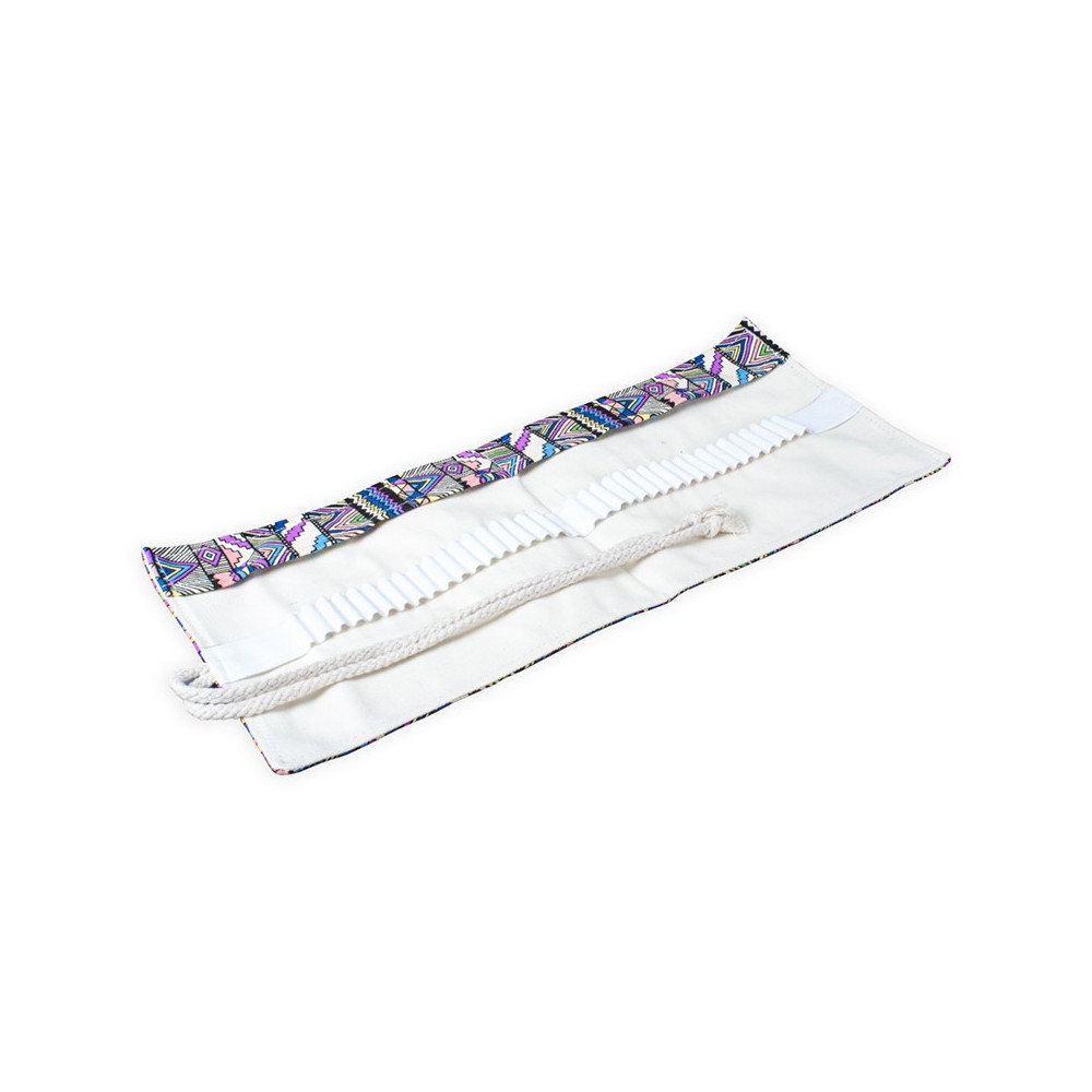 Colorful fabric pencil case for brushes and crayons - Koh-I-Noor
