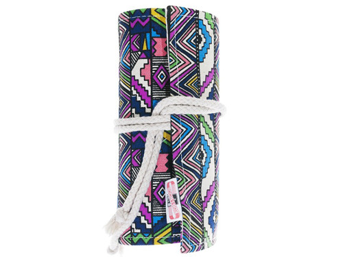 Colorful fabric pencil case for brushes and crayons - Koh-I-Noor