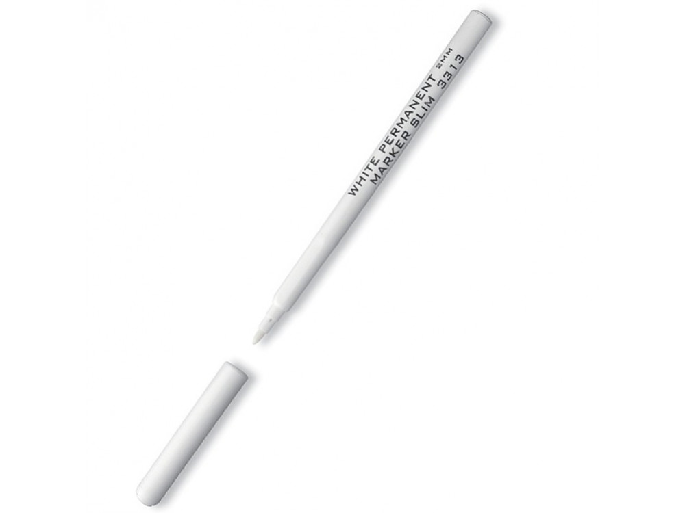 Marker permanentny Slim - Koh-I-Noor - biały, 2 mm