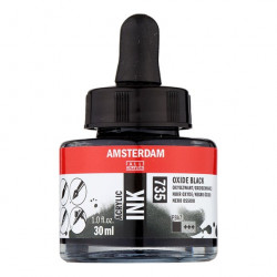 Acrylic ink - Amsterdam - Oxide Black, 30 ml