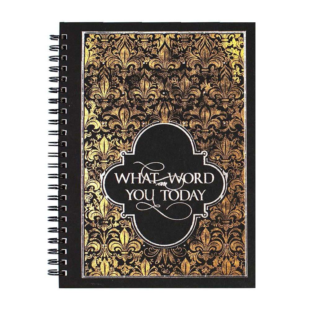Notebook - Archie's Calligraphy - gold, dotted, A5, 100 g, 100 pages